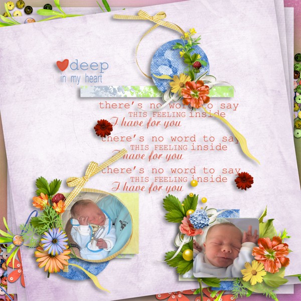 kit sweet flowers collab cajoline simplette page lady