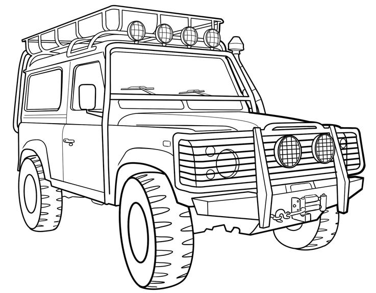 range rover coloring pages - photo #6