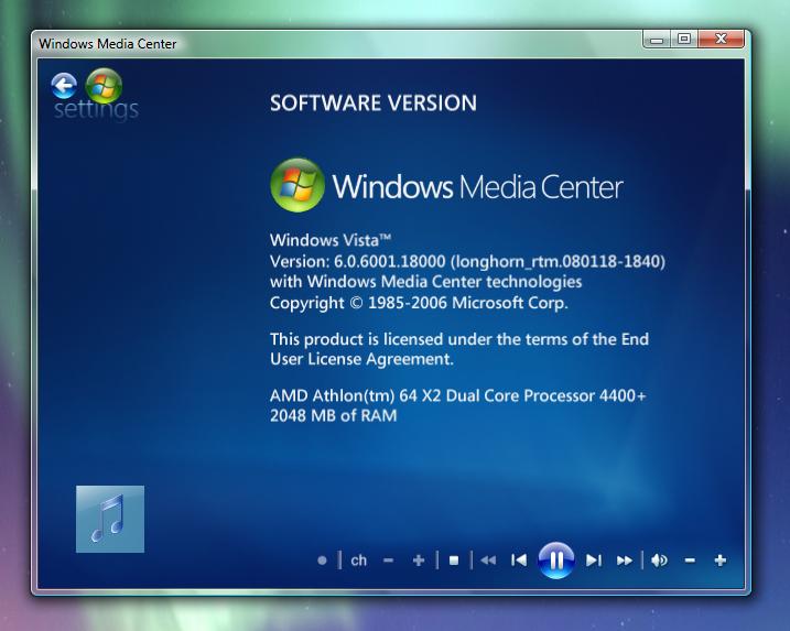 Windows Vista Editions Rtm Sp1