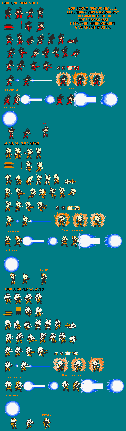 Heros De Dbz Sprite Lsw