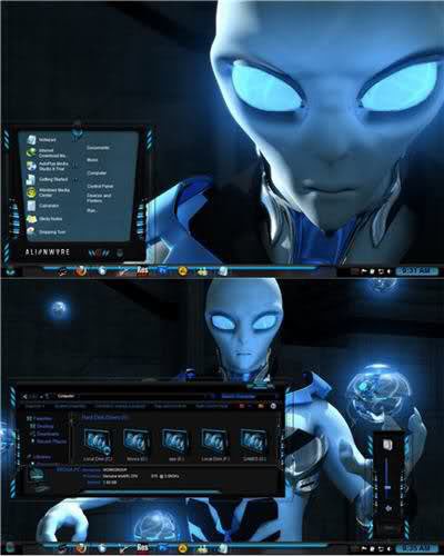 Alienware Inspired Theme (para Windows 7) Alienware Inspired Theme (para Windows 7)