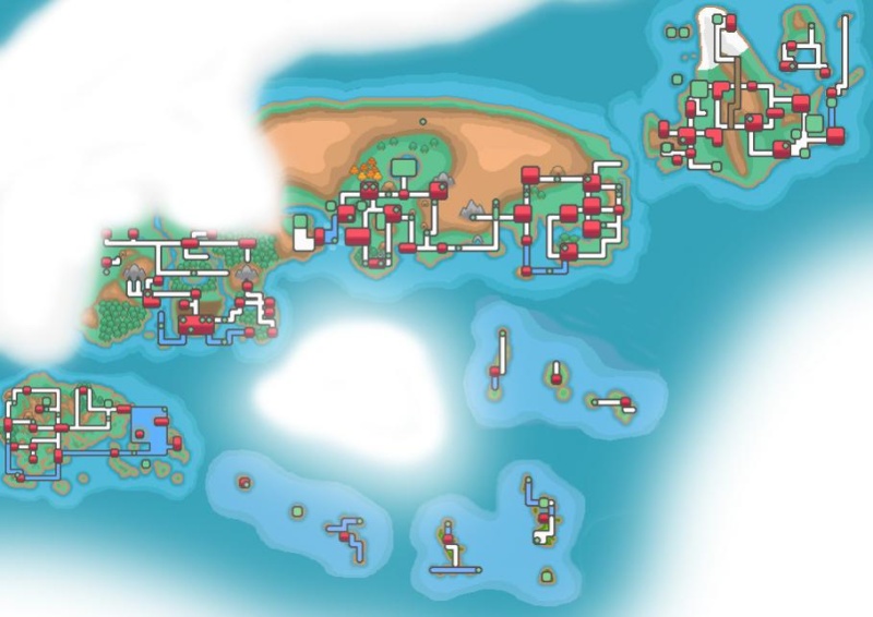 Le map monde de Pokemon