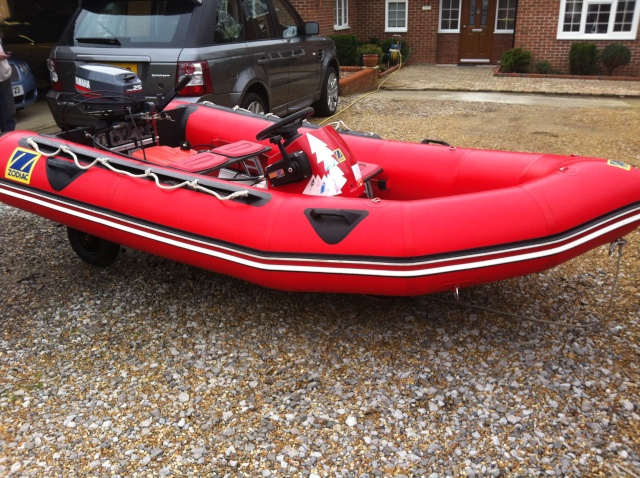 Zodiac "Futura S Mark II" with Yamaha 25 HP Outboard for sale.